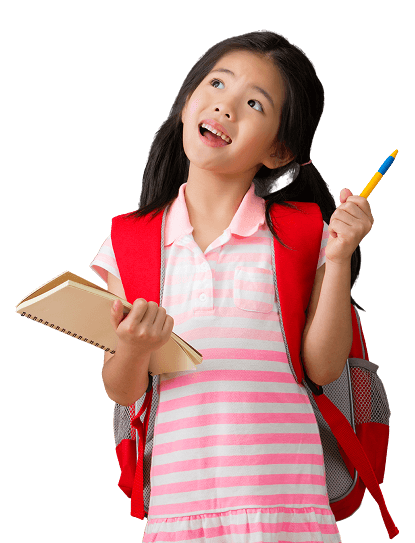 Student learning on couch