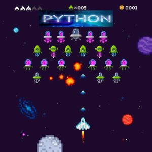 Python Alien Invaders: Coding Adventures in Outer Space! (4th-10th Grade)
