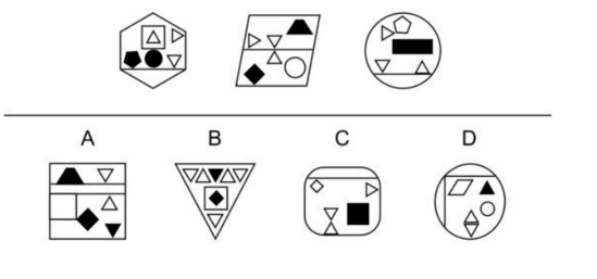 CogAT 7th Grade Figure Classification Question