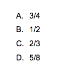 KBIT Sample Practice Question Math - Fractions