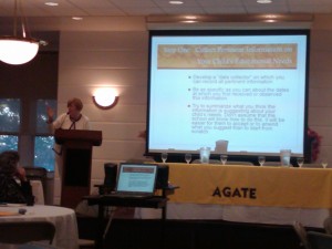 TM Presents at AGATE Conference