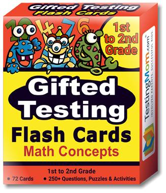 New Gifted Testing Math Concepts Flash Cards Pack For 1st 2nd Grade