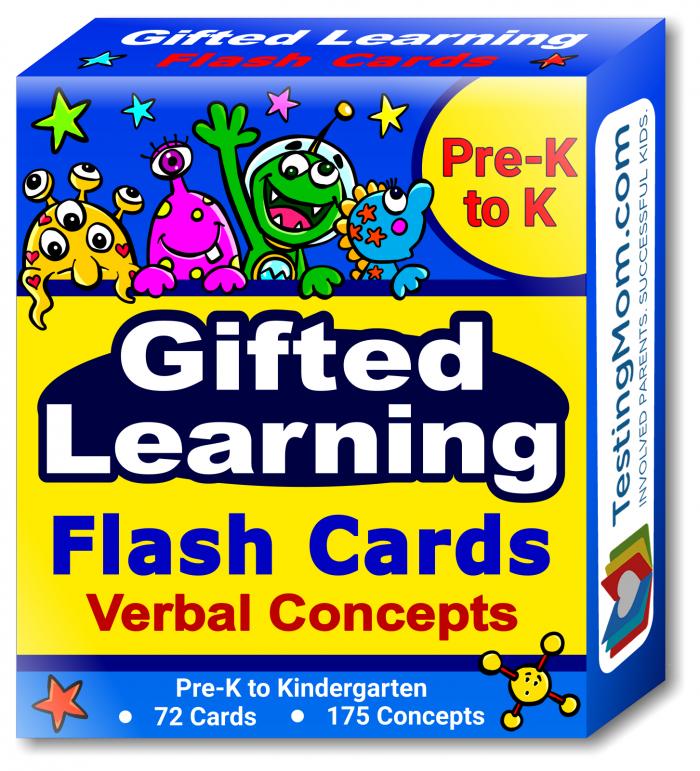 Stickers Games - Essential Verbal Concepts and Vocabulary; for Pre-K Gifted and Talented Flashcards Pen Included Fun Activities Kindergarten; 90 flashcards with Over 200 Questions Wipe Clean 